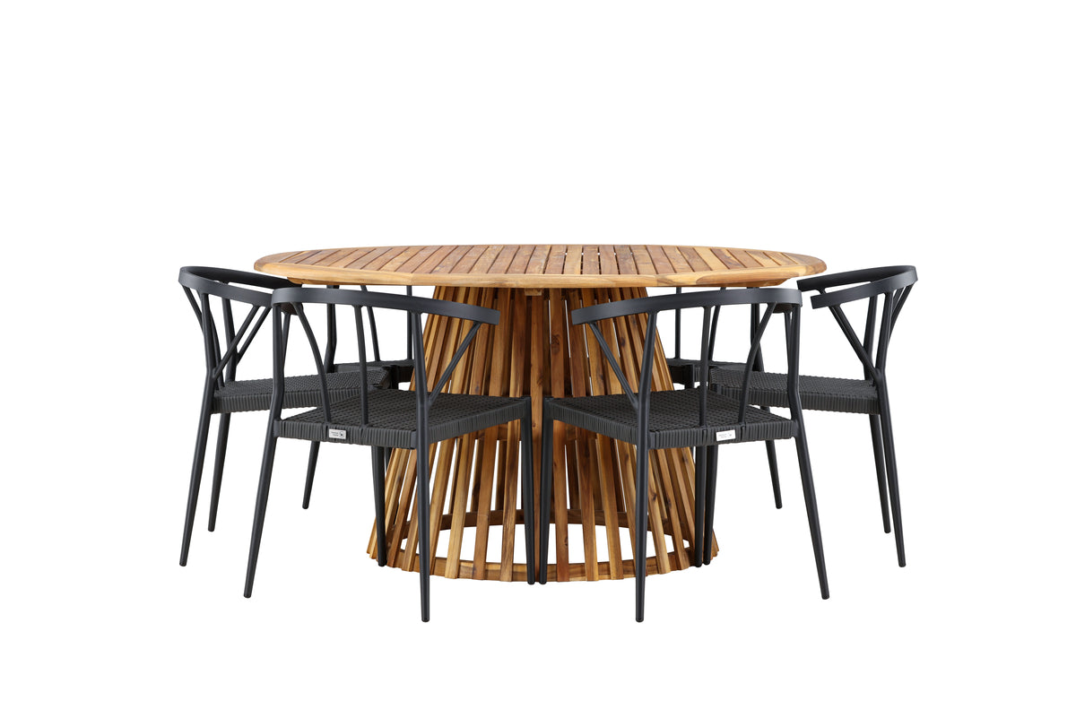 Tucumán Rund Dining Set - Pakke med 3