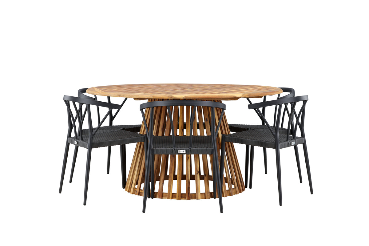 Tucumán Rund Dining Set - Pakke med 3