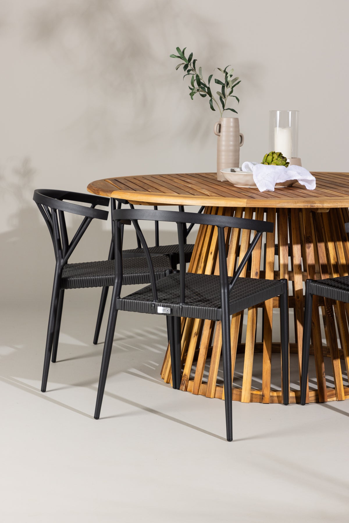 Tucumán Rund Dining Set - Pakke med 3