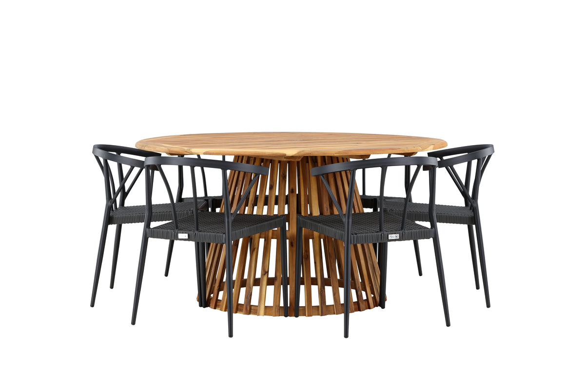 Tucumán Rund Dining Set - Pakke med 3