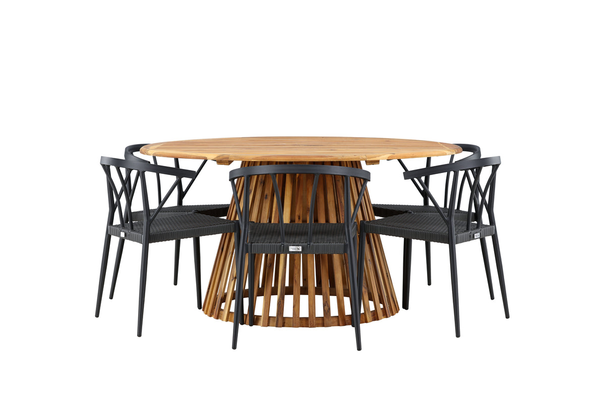 Tucumán Rund Dining Set - Pakke med 3