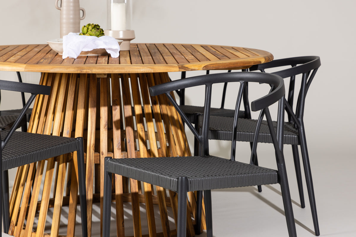 Tucumán Rund Dining Set - Pakke med 3