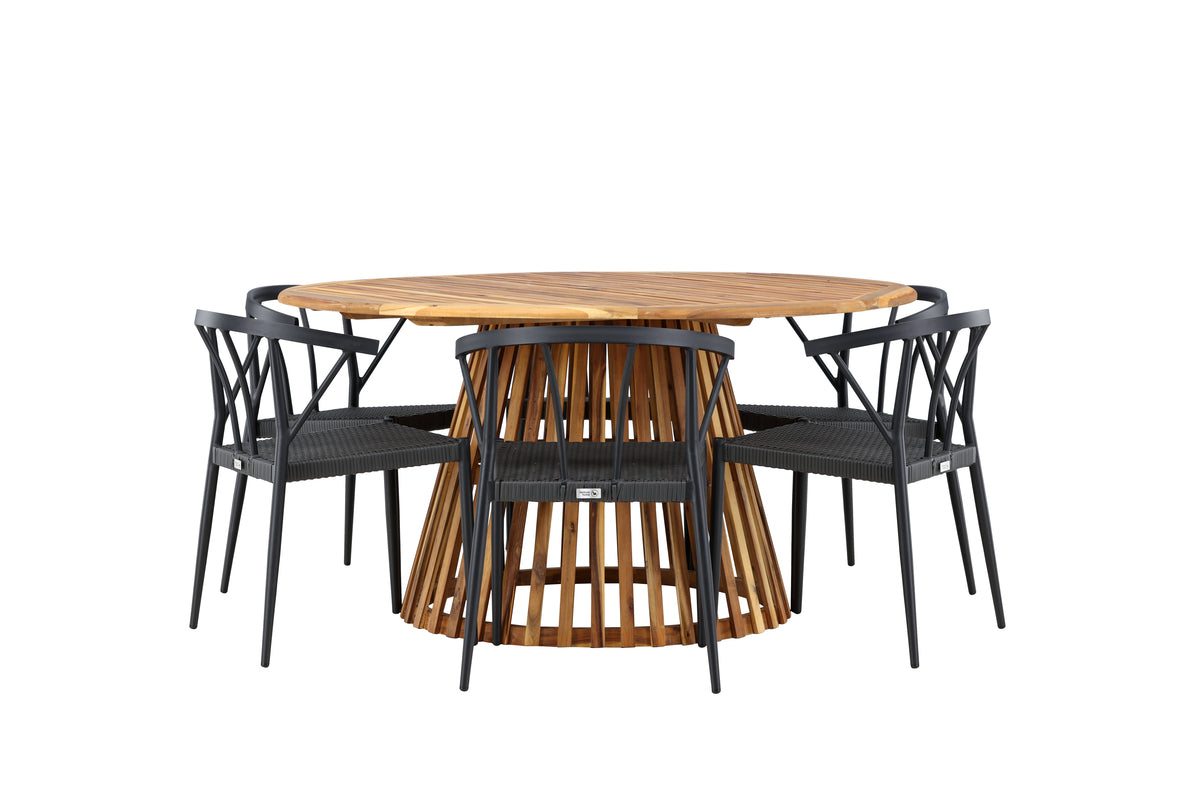 Tucumán Rund Dining Set - Pakke med 3