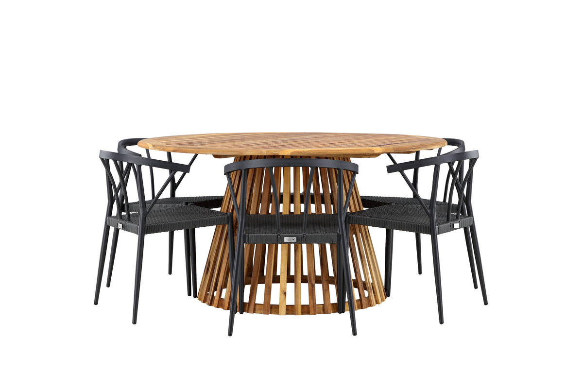 Tucumán Rund Dining Set - Pakke med 3