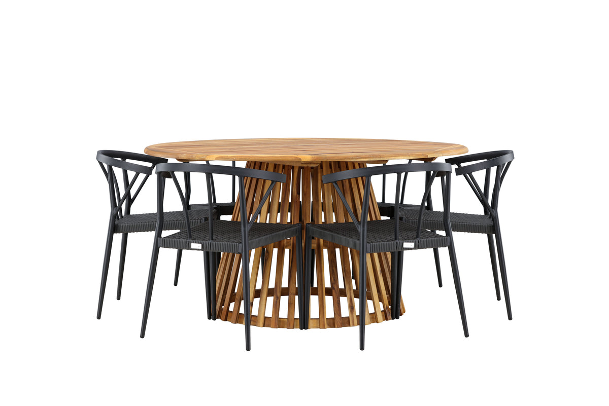 Tucumán Rund Dining Set - Pakke med 3