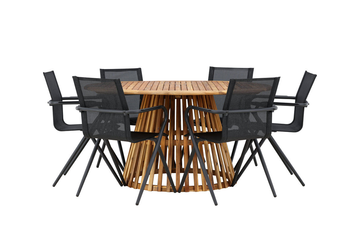 Tucumán Rund Dining Set - Pakke med 5