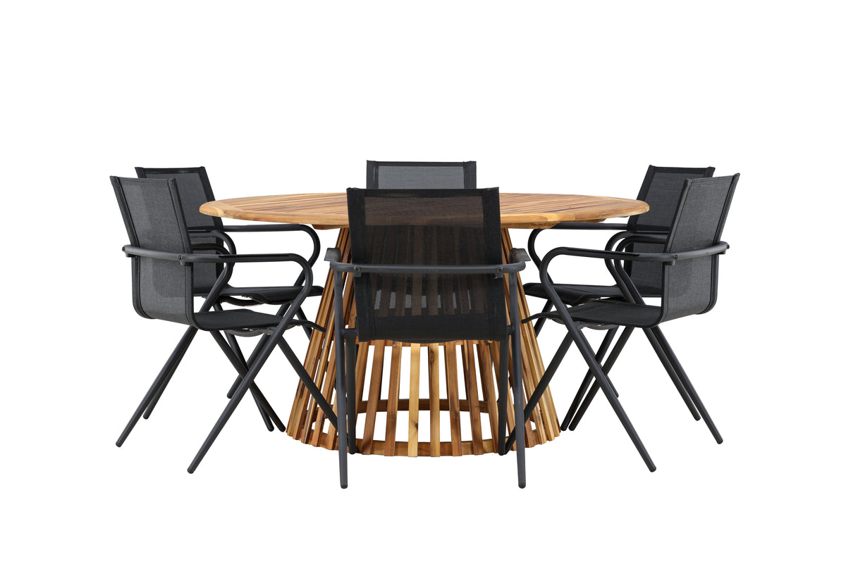 Tucumán Rund Dining Set - Pakke med 5