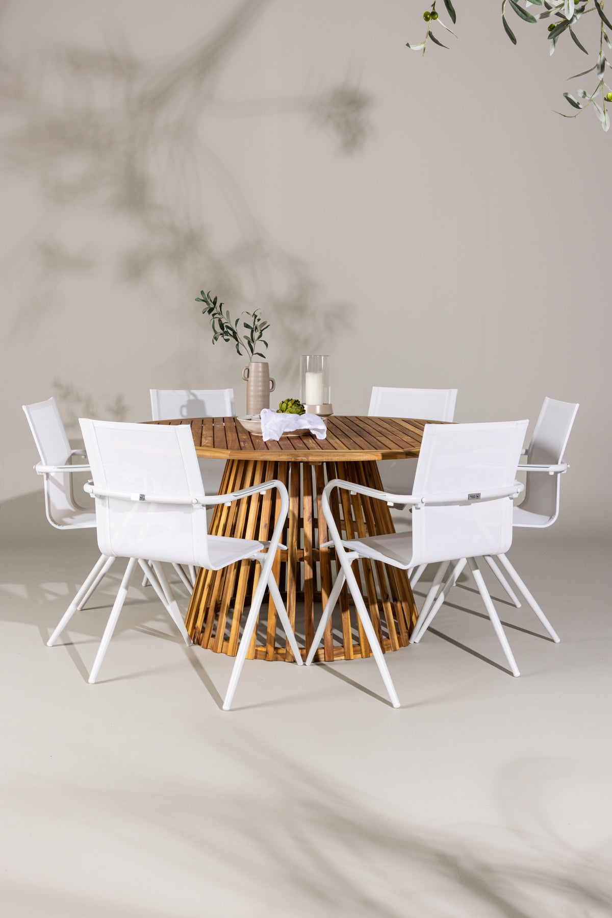 Tucumán Rund Dining Set - Pakke med 5