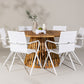 Tucumán Rund Dining Set - Pakke med 5