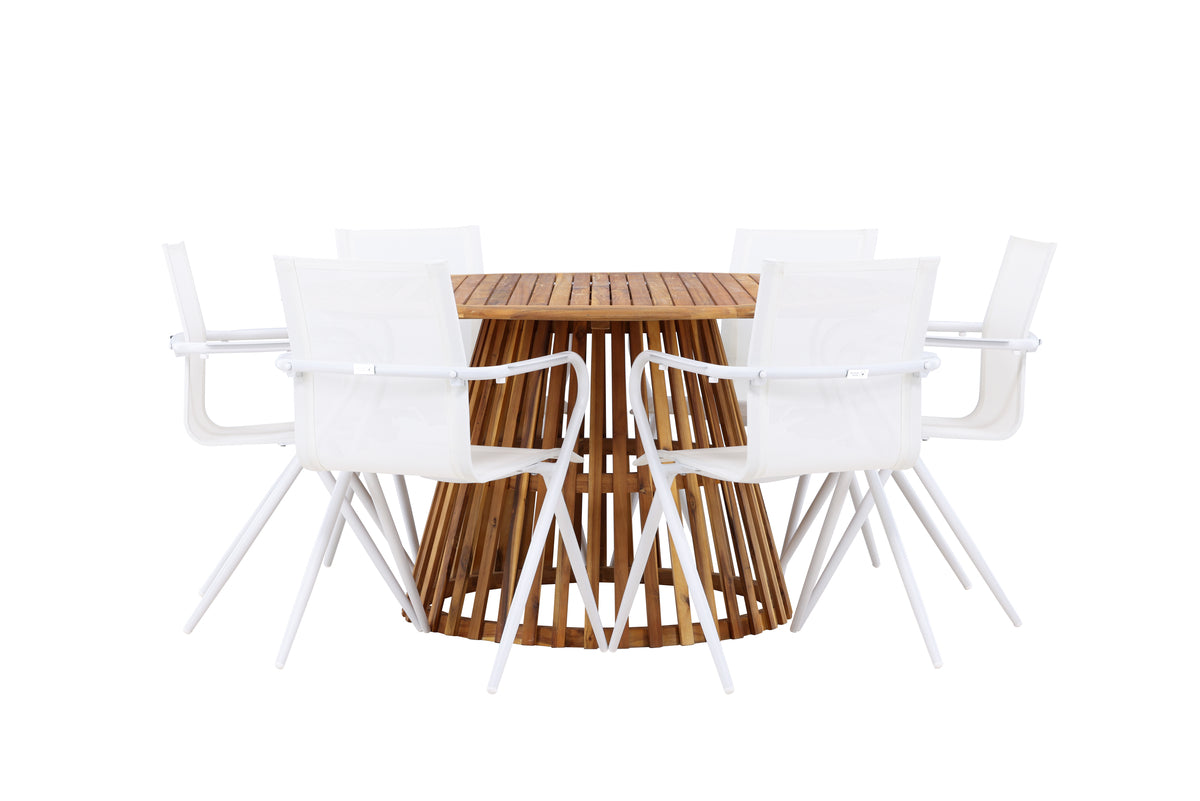 Tucumán Rund Dining Set - Pakke med 5