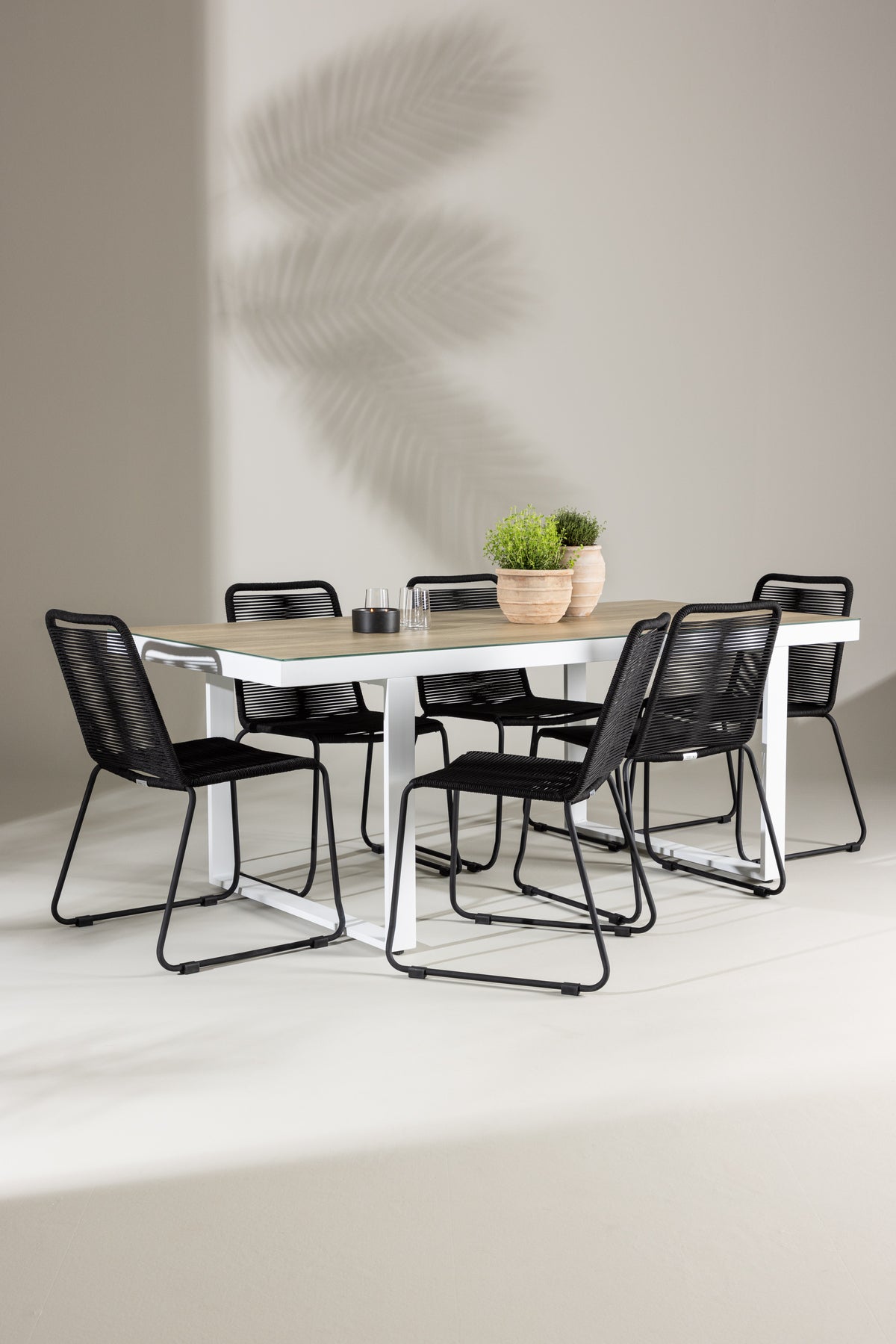 Merlo Rectangular Dining Set - Pakke med 4