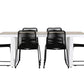 Merlo Rectangular Dining Set - Pakke med 4