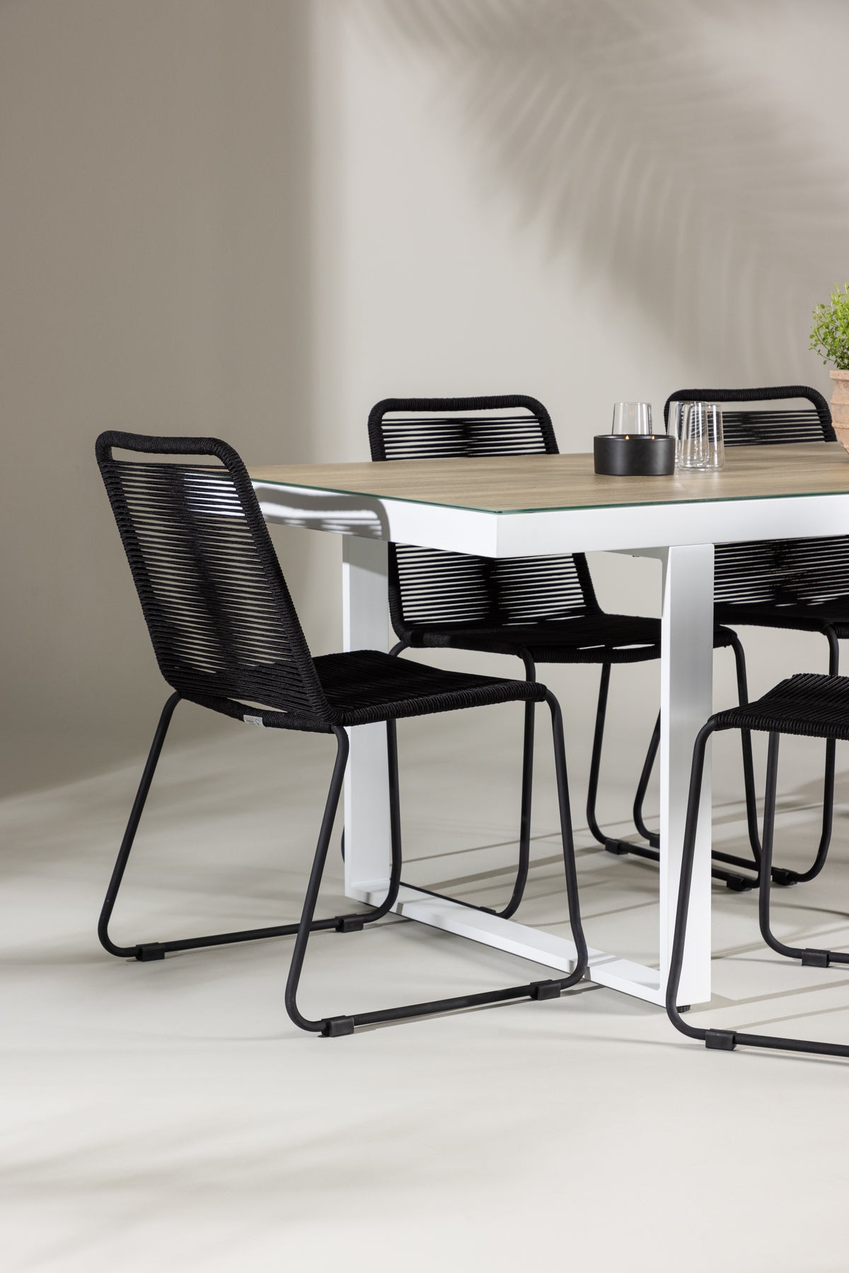 Merlo Rectangular Dining Set - Pakke med 4