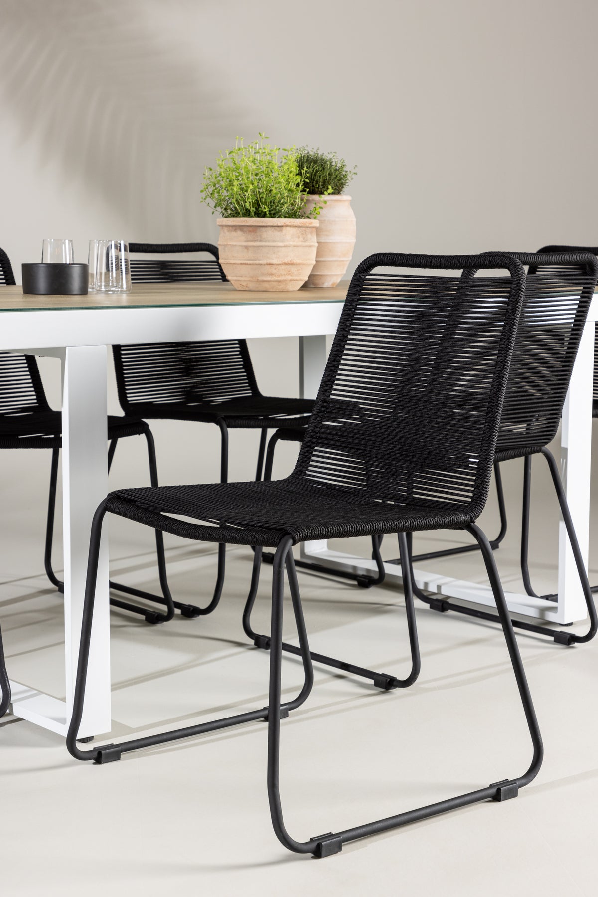 Merlo Rectangular Dining Set - Pakke med 4