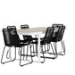 Merlo Rectangular Dining Set - Pakke med 4