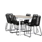 Merlo Rectangular Dining Set - Pakke med 4