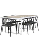 Merlo Rectangular Dining Set - Pakke med 2