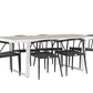 Merlo Rectangular Dining Set - Pakke med 2