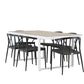 Merlo Rectangular Dining Set - Pakke med 2