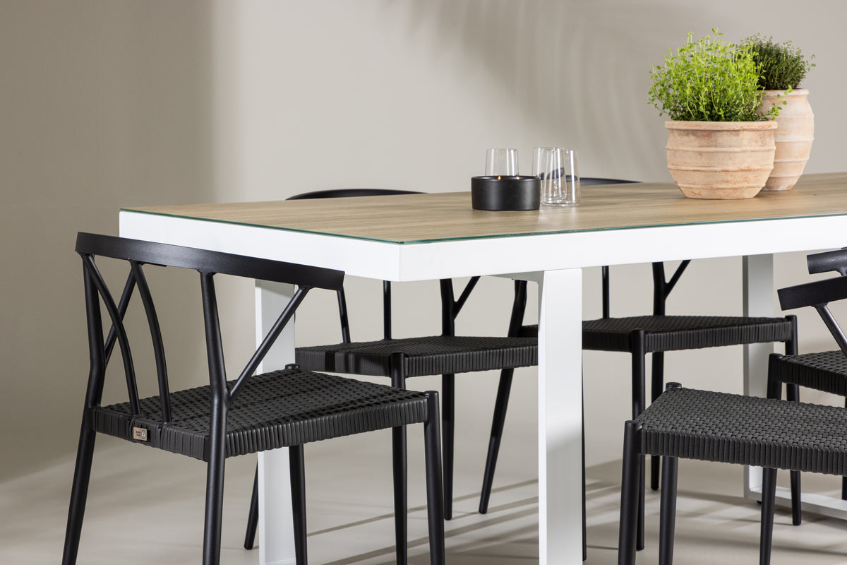 Merlo Rectangular Dining Set - Pakke med 2