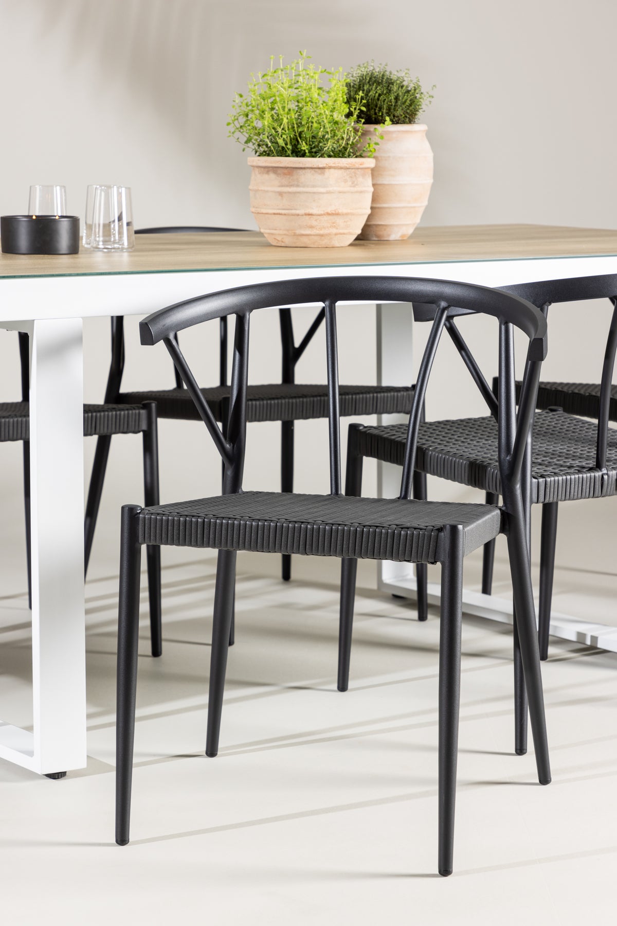 Merlo Rectangular Dining Set - Pakke med 2