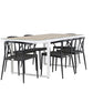 Merlo Rectangular Dining Set - Pakke med 2