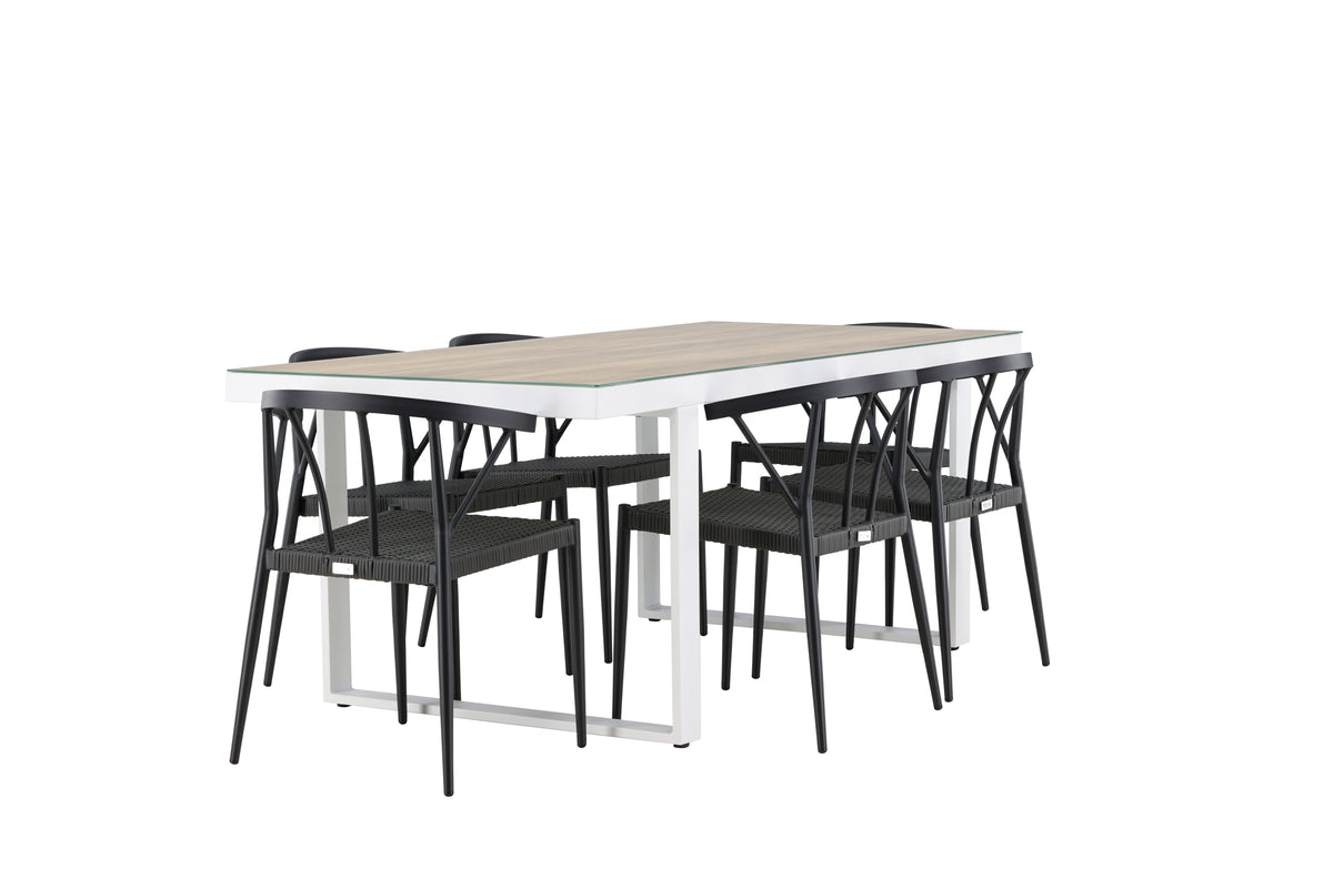 Merlo Rectangular Dining Set - Pakke med 2