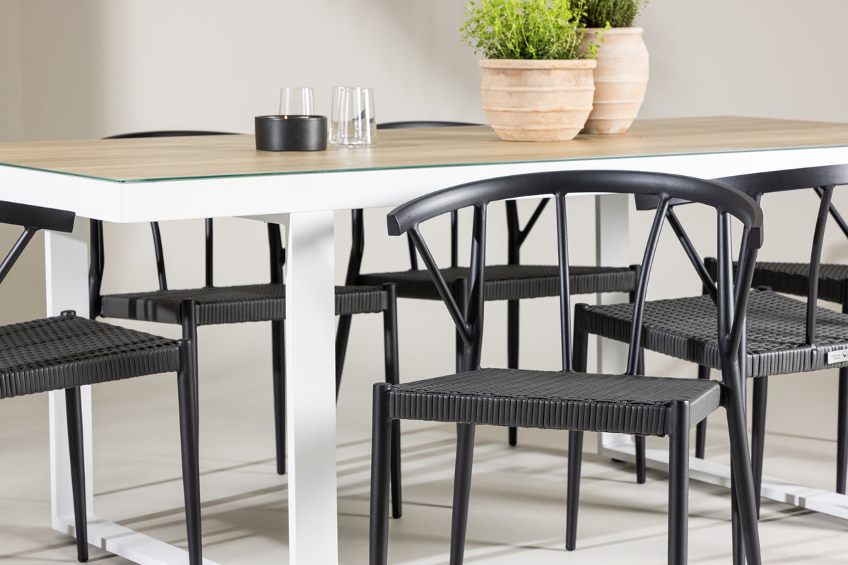 Merlo Rectangular Dining Set - Pakke med 2