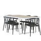 Merlo Rectangular Dining Set - Pakke med 2