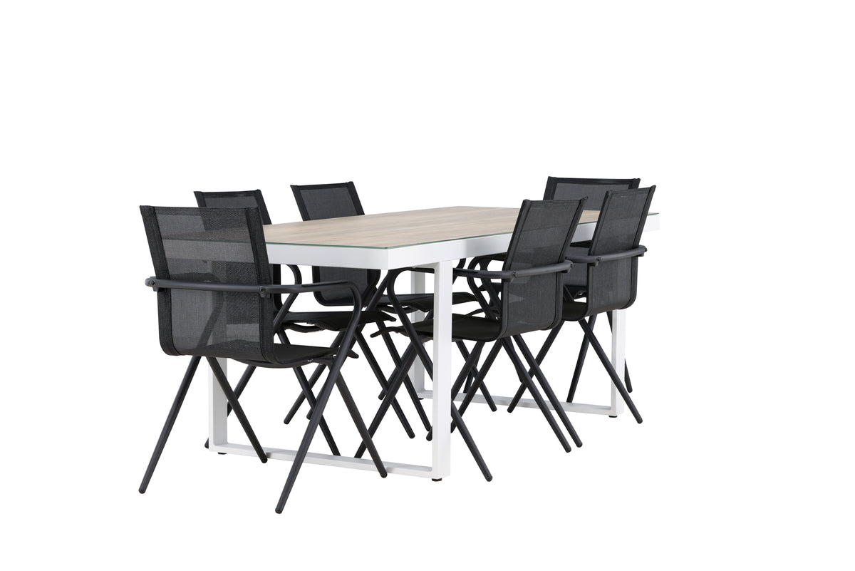 Merlo Rectangular Dining Set - Pakke med 4