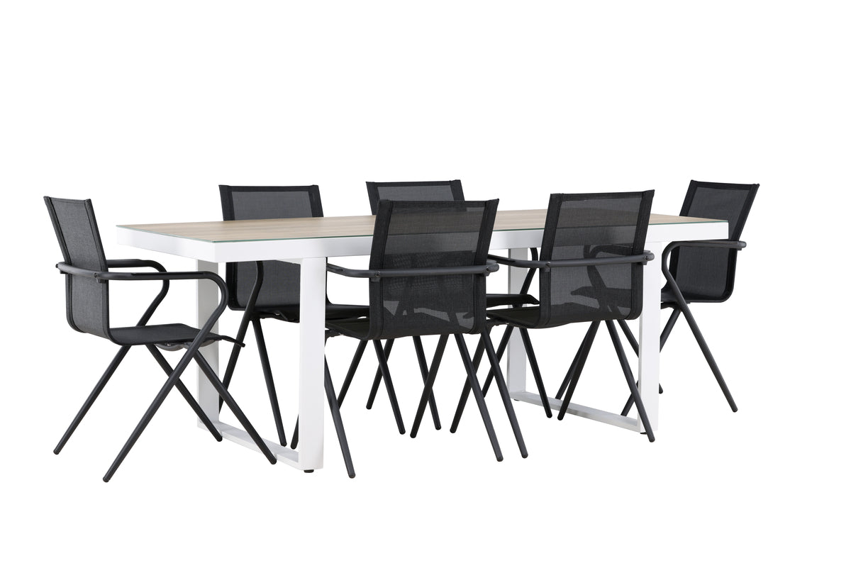 Merlo Rectangular Dining Set - Pakke med 4