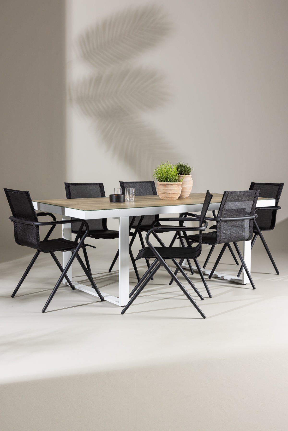 Merlo Rectangular Dining Set - Pakke med 4