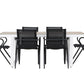 Merlo Rectangular Dining Set - Pakke med 4