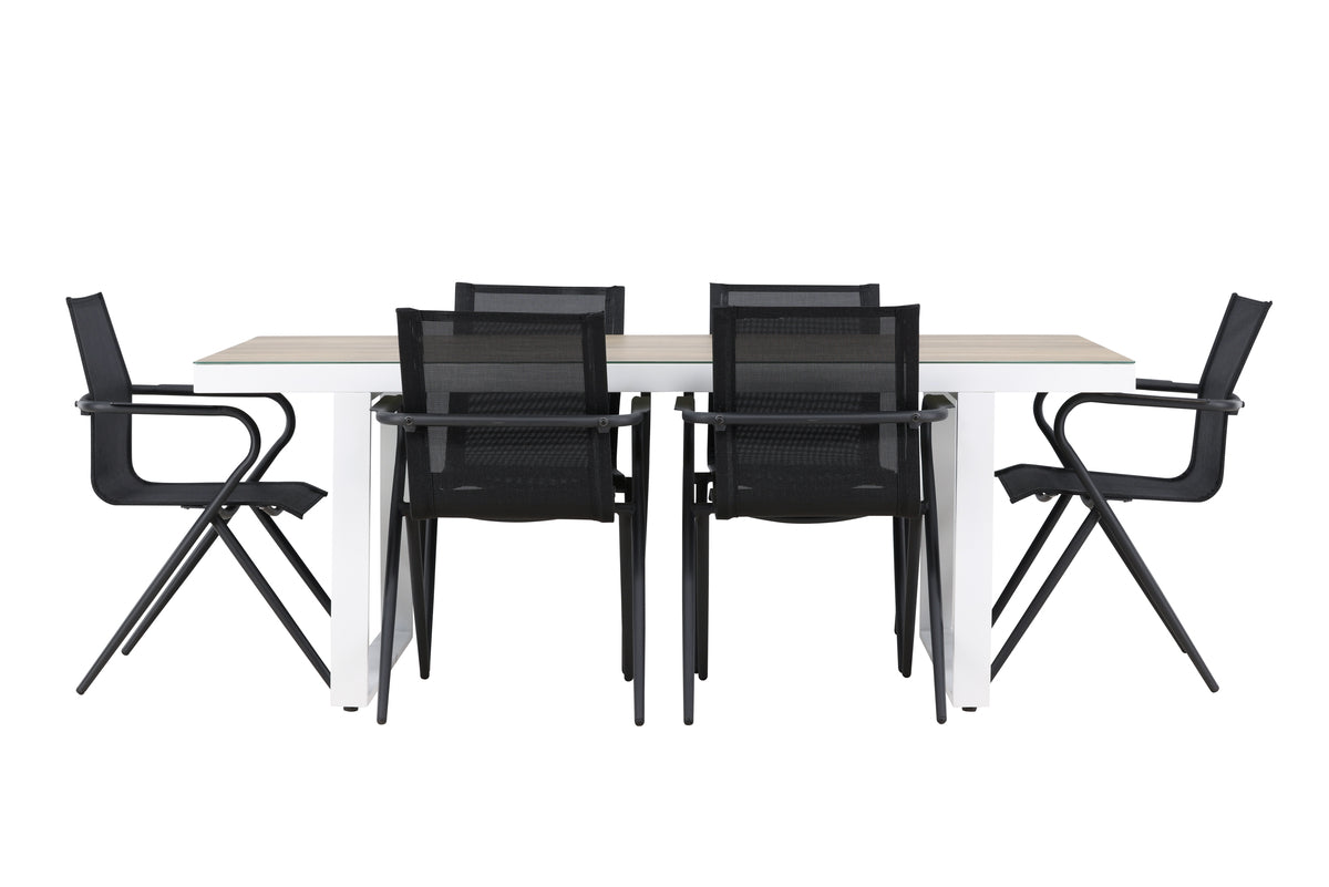 Merlo Rectangular Dining Set - Pakke med 4