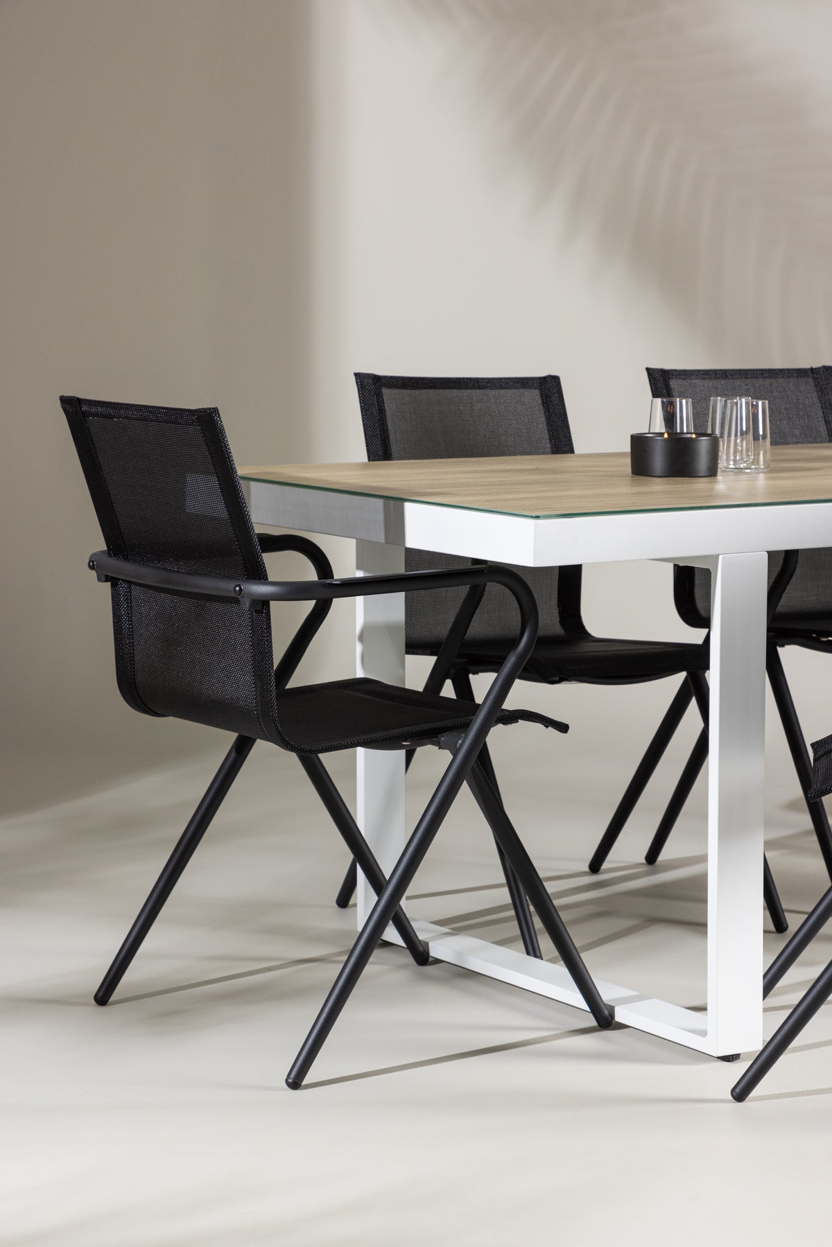 Merlo Rectangular Dining Set - Pakke med 4