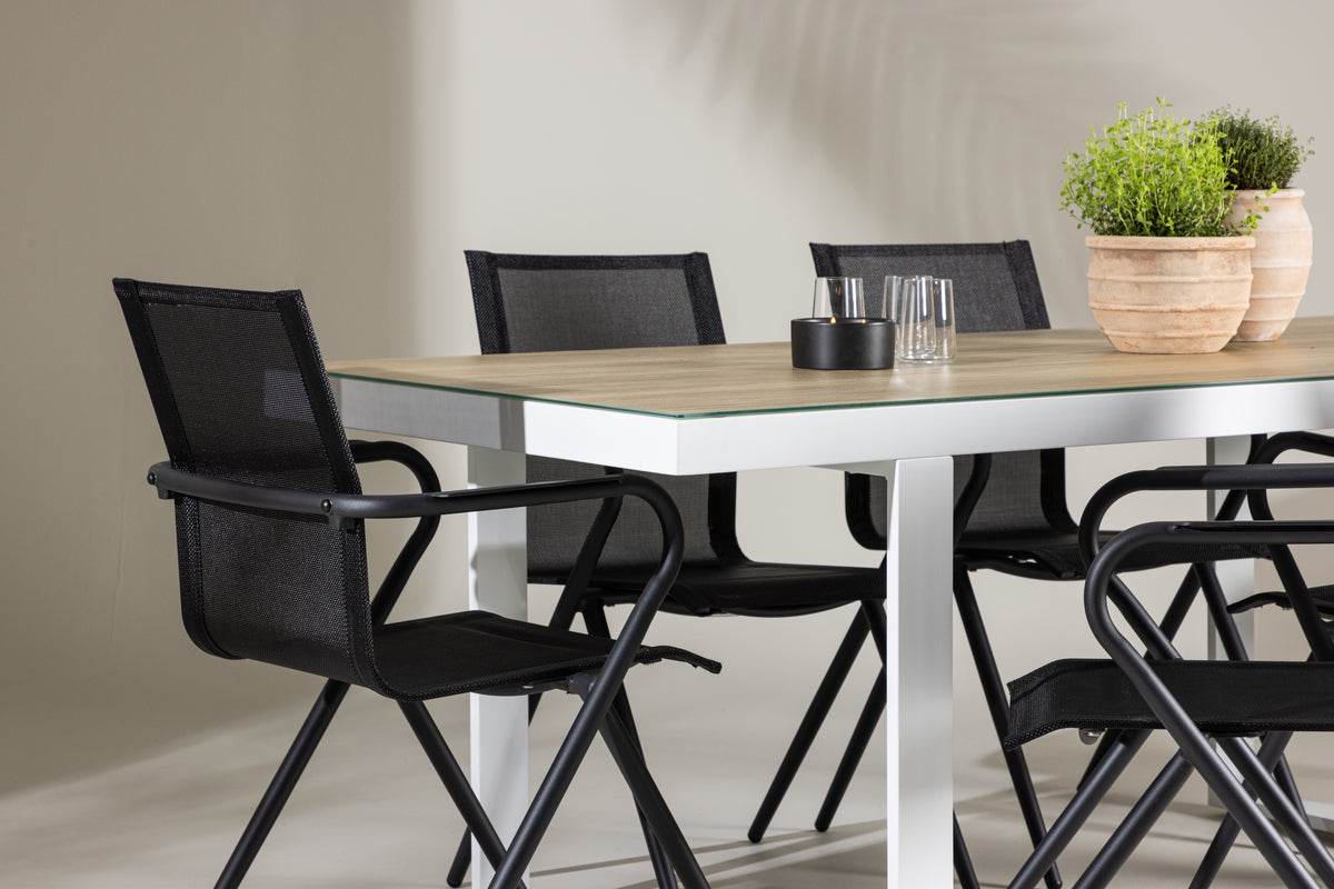 Merlo Rectangular Dining Set - Pakke med 4