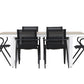 Merlo Rectangular Dining Set - Pakke med 4