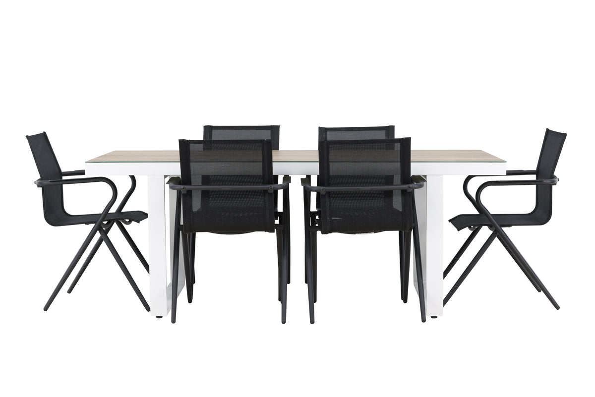 Merlo Rectangular Dining Set - Pakke med 4