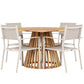 Lumpur Rund Dining Set - Pakke med 4