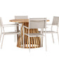 Lumpur Rund Dining Set - Pakke med 4