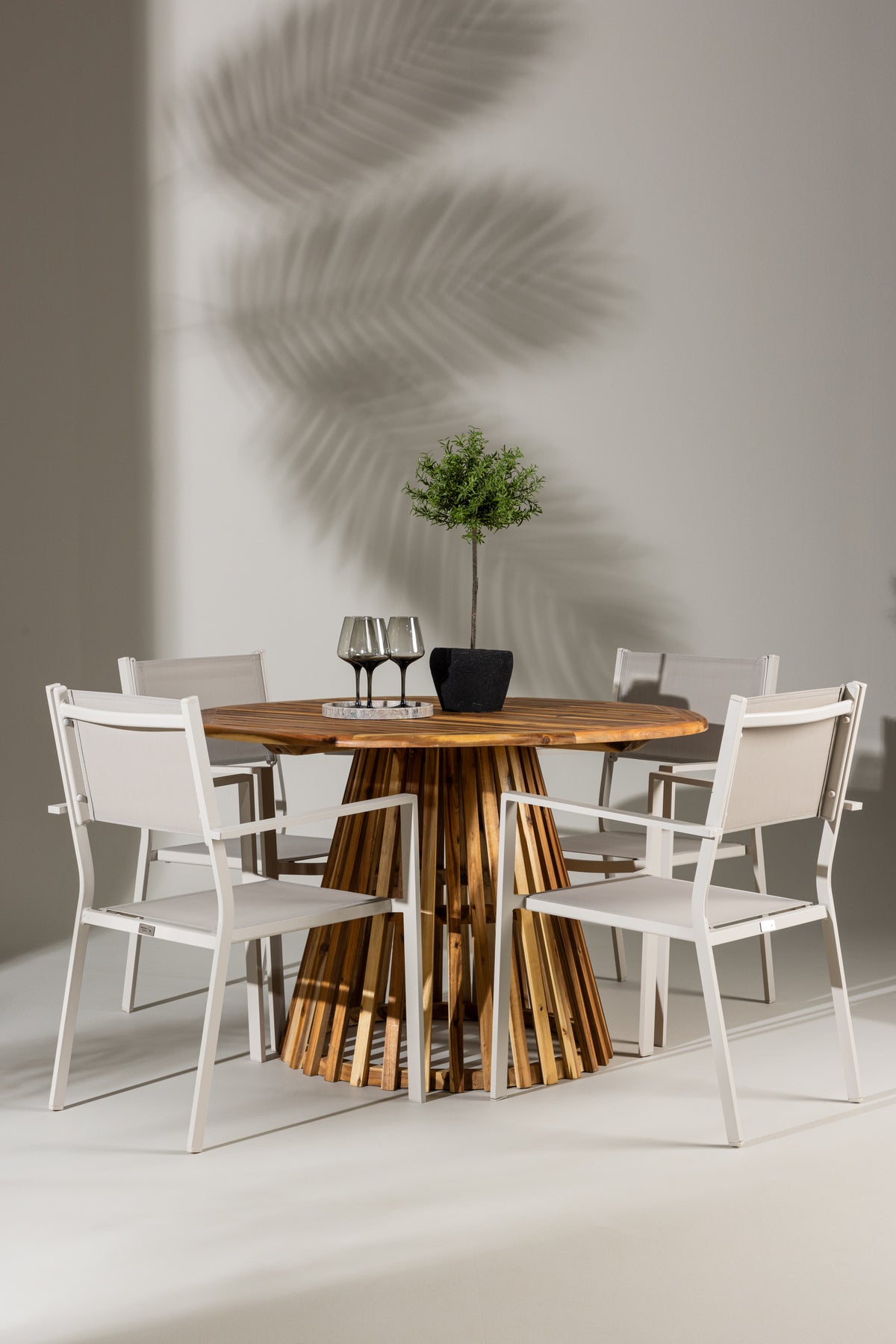 Lumpur Rund Dining Set - Pakke med 4