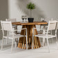 Lumpur Rund Dining Set - Pakke med 4