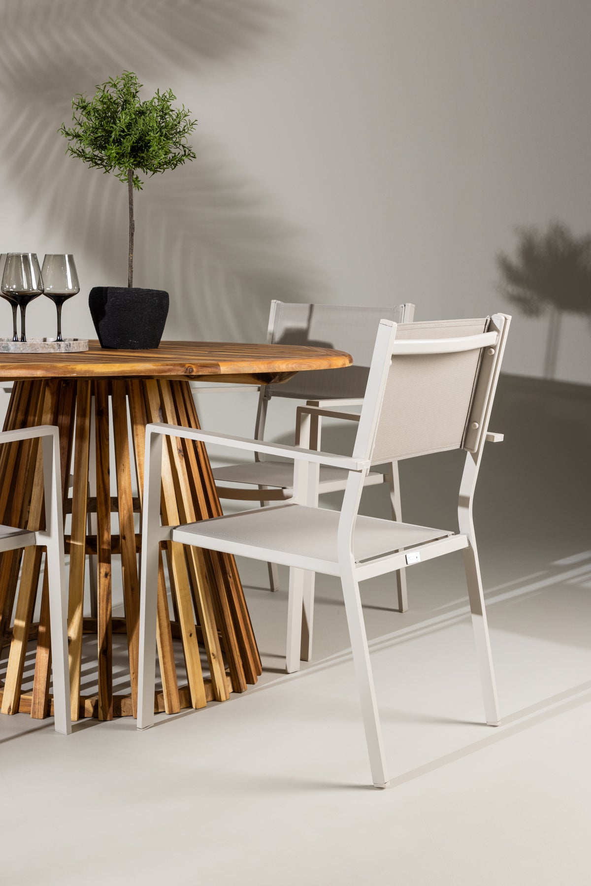 Lumpur Rund Dining Set - Pakke med 4