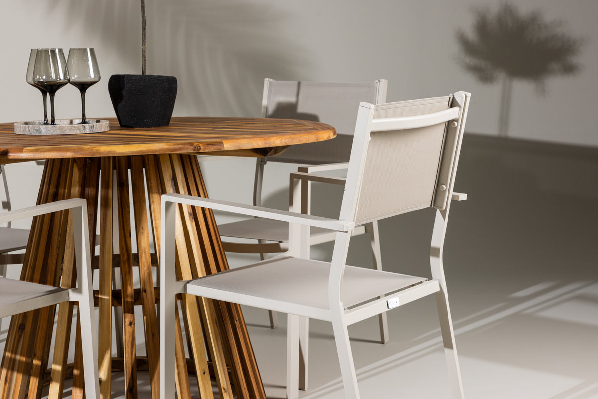 Lumpur Rund Dining Set - Pakke med 4