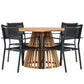 Lumpur Rund Dining Set - Pakke med 4