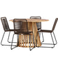 Lumpur Rund Dining Set - Pakke med 4