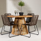 Lumpur Rund Dining Set - Pakke med 4