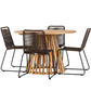 Lumpur Rund Dining Set - Pakke med 4