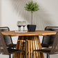 Lumpur Rund Dining Set - Pakke med 4