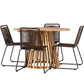 Lumpur Rund Dining Set - Pakke med 4